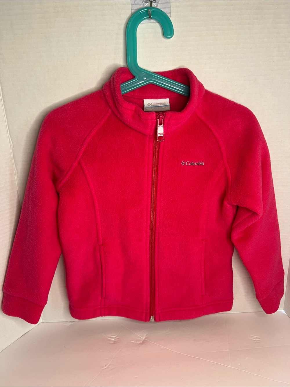 Columbia Bright Pink Girls' Fleece Zip Jacket
